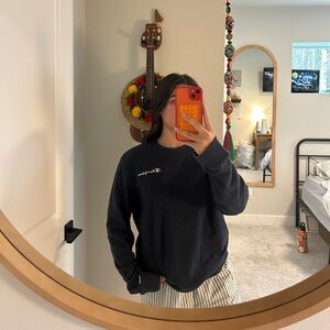 Champion Navy Sweatshirt with Logo